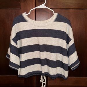 AEO Stripped Cropped Top